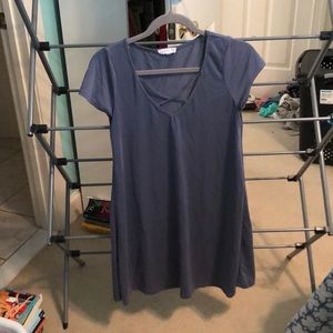 Blue t shirt dress